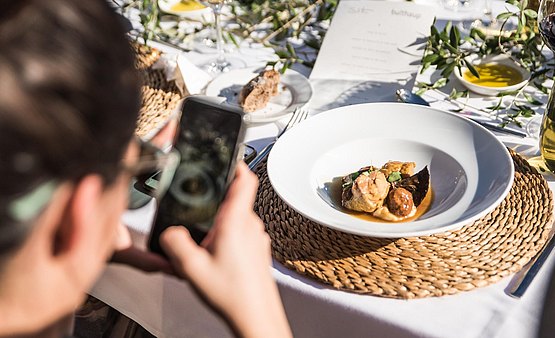 The second course was a superb stew of chicken, meatballs and mushrooms